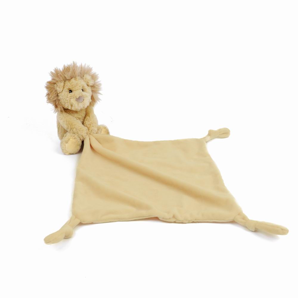 Goldie Lion Knotted Security Blankie Security Blankie MON AMI   