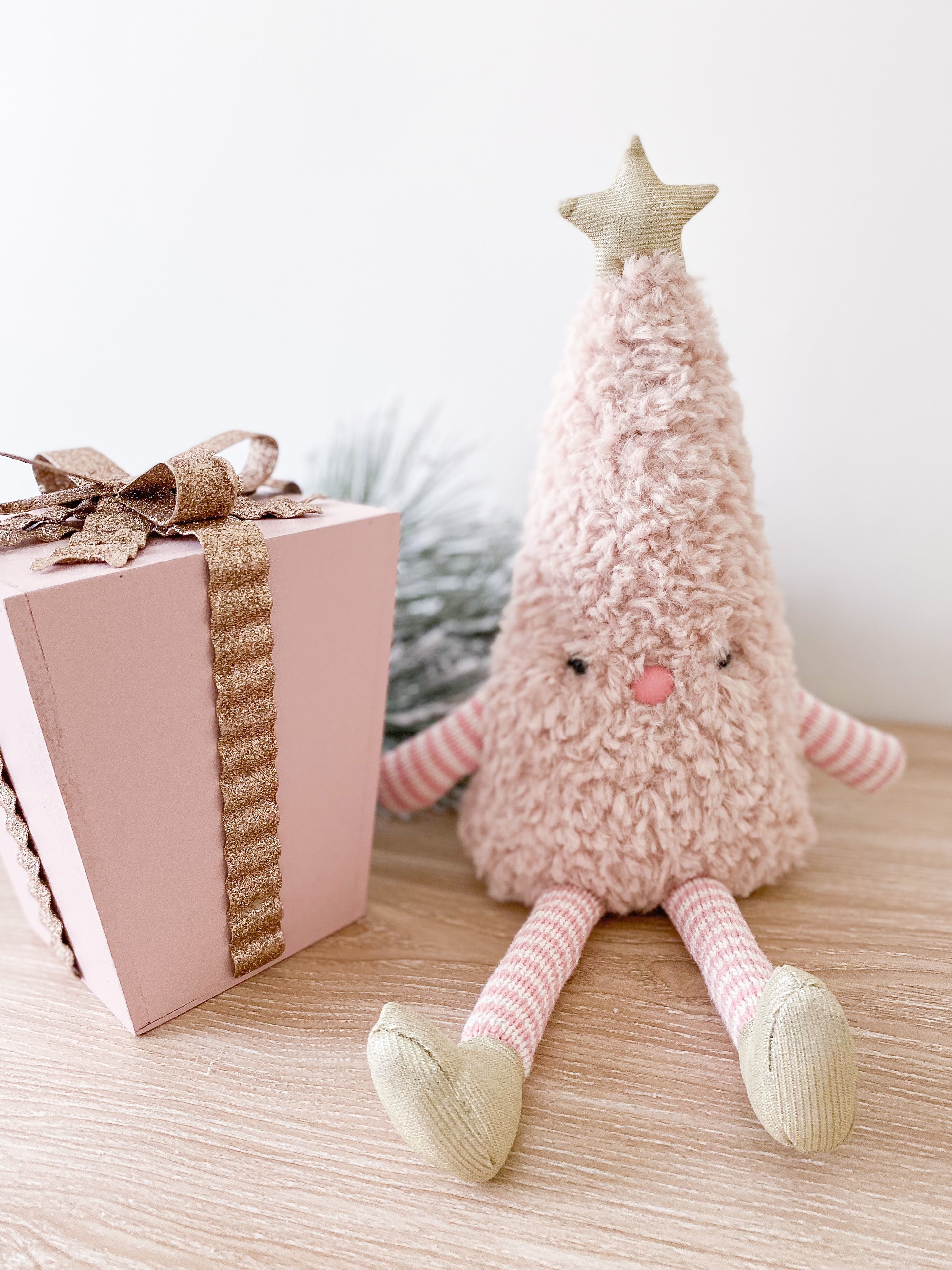 Joyful Tree Pink WINTERY PLUSH TOYS MON AMI   