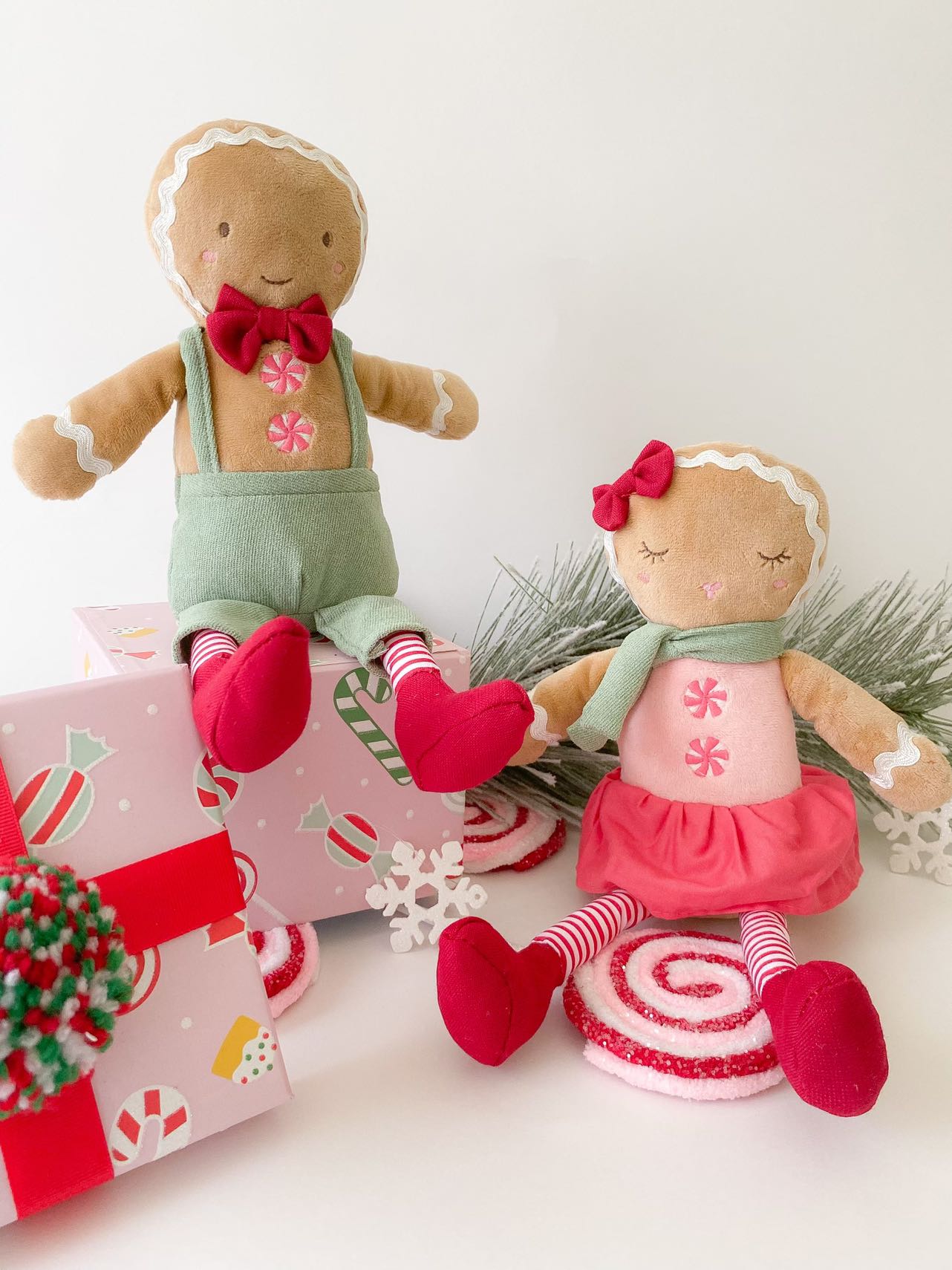 Gingerbread Girl Doll WINTERY PLUSH TOYS MON AMI   