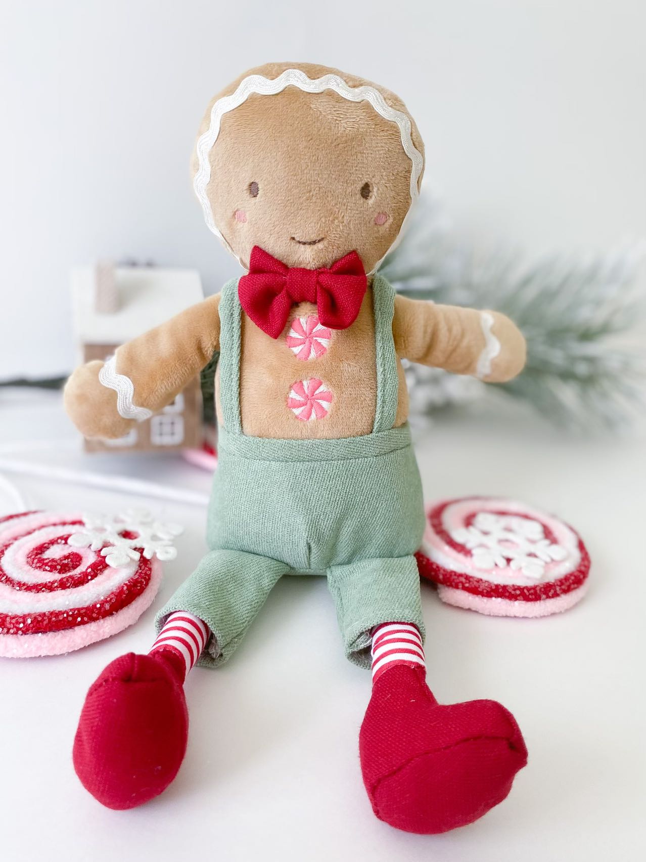 Gingerbread Boy Doll WINTERY PLUSH TOYS MON AMI   