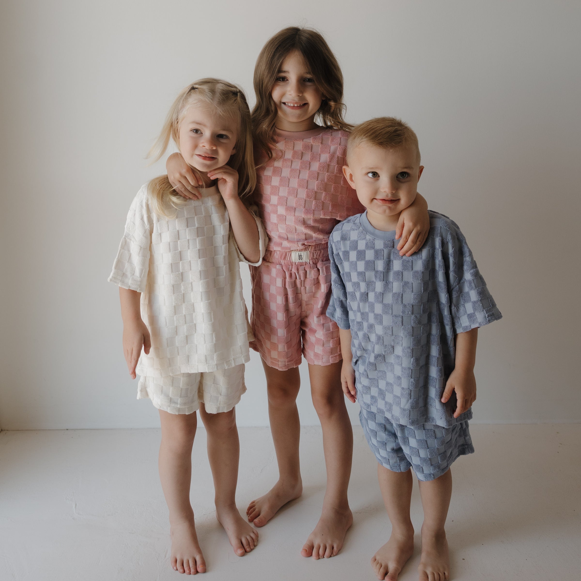 Child Terry Short Set | Sea Pink