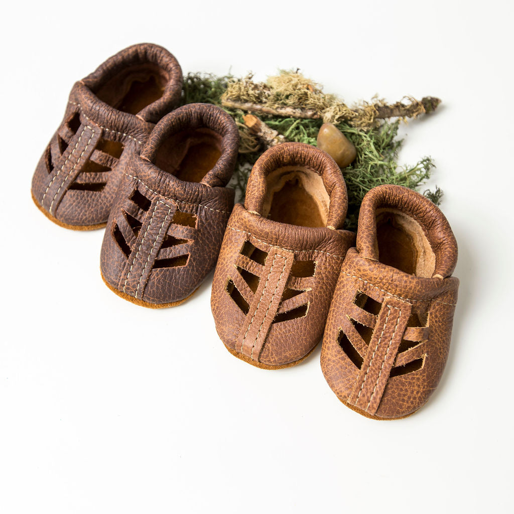 Sable & Sepia SEQUOIA Shoes Baby and Toddler Baby Shoes Starry Knight Design   