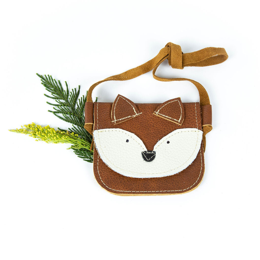 Chestnut Fox Critters Leather PURSE Toddler & Kids  Starry Knight Design   