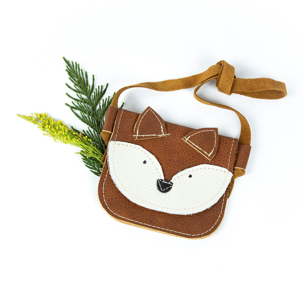 Chestnut Fox Critters Leather PURSE Toddler & Kids  Starry Knight Design   