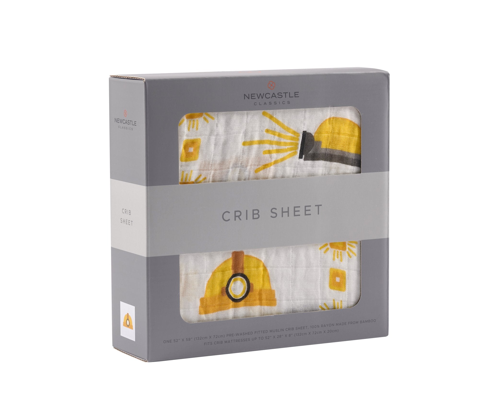 Hard Hat Bamboo Muslin Crib Sheet