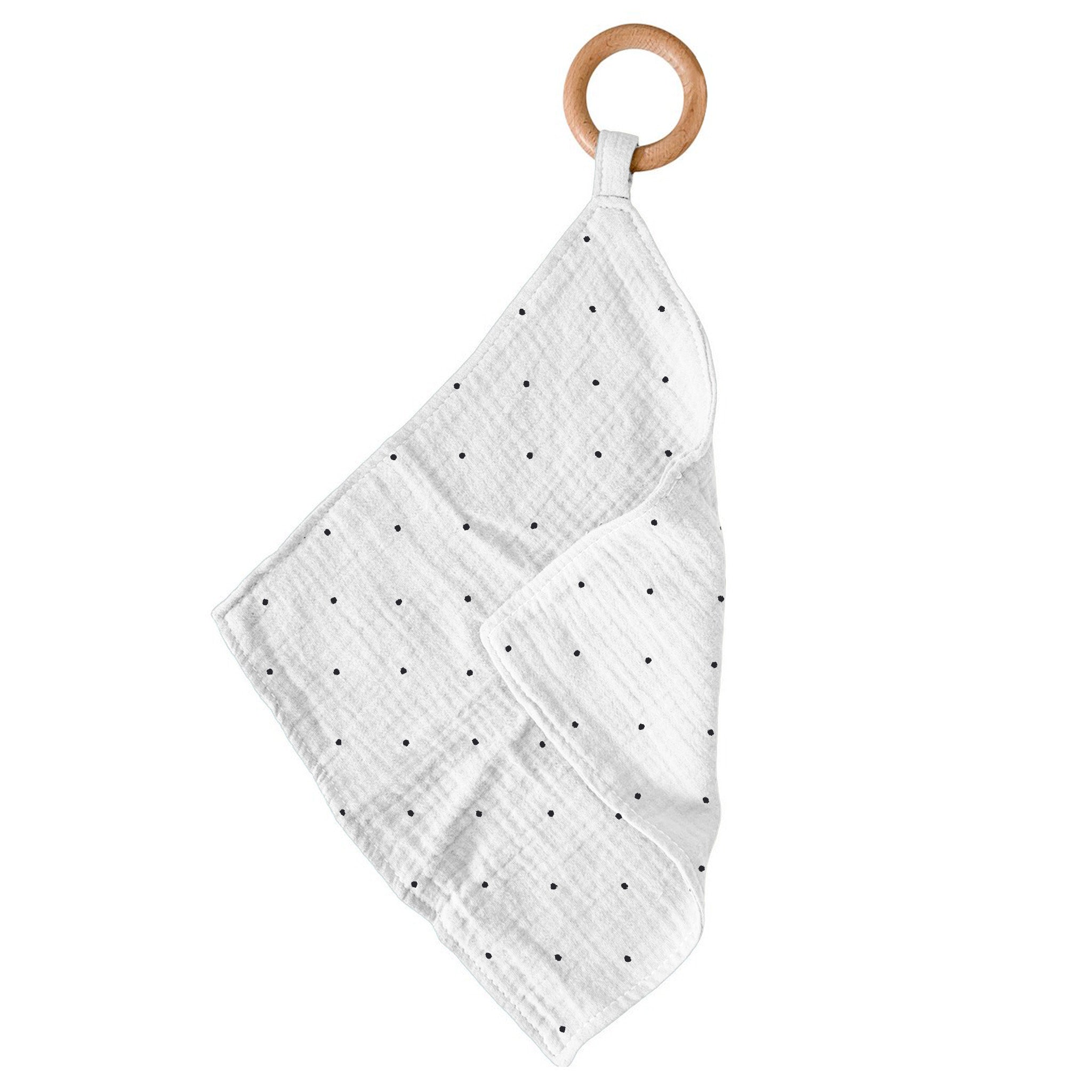 Black and White Polka Dot Newcastle Teether