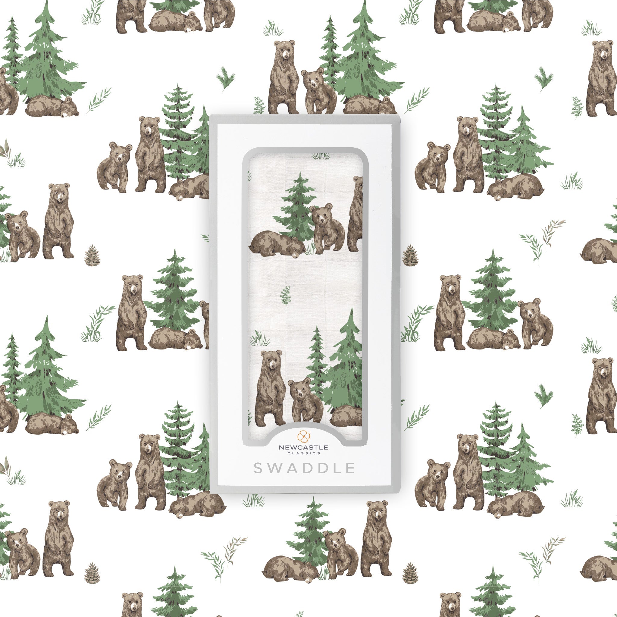 Wilderness Bear Bamboo Swaddle