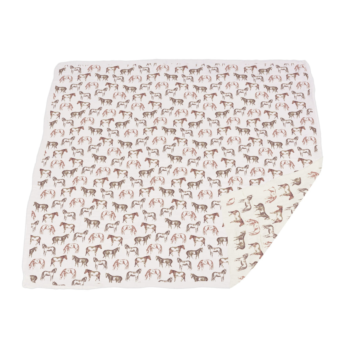 Wild Horses Bamboo Newcastle Blanket