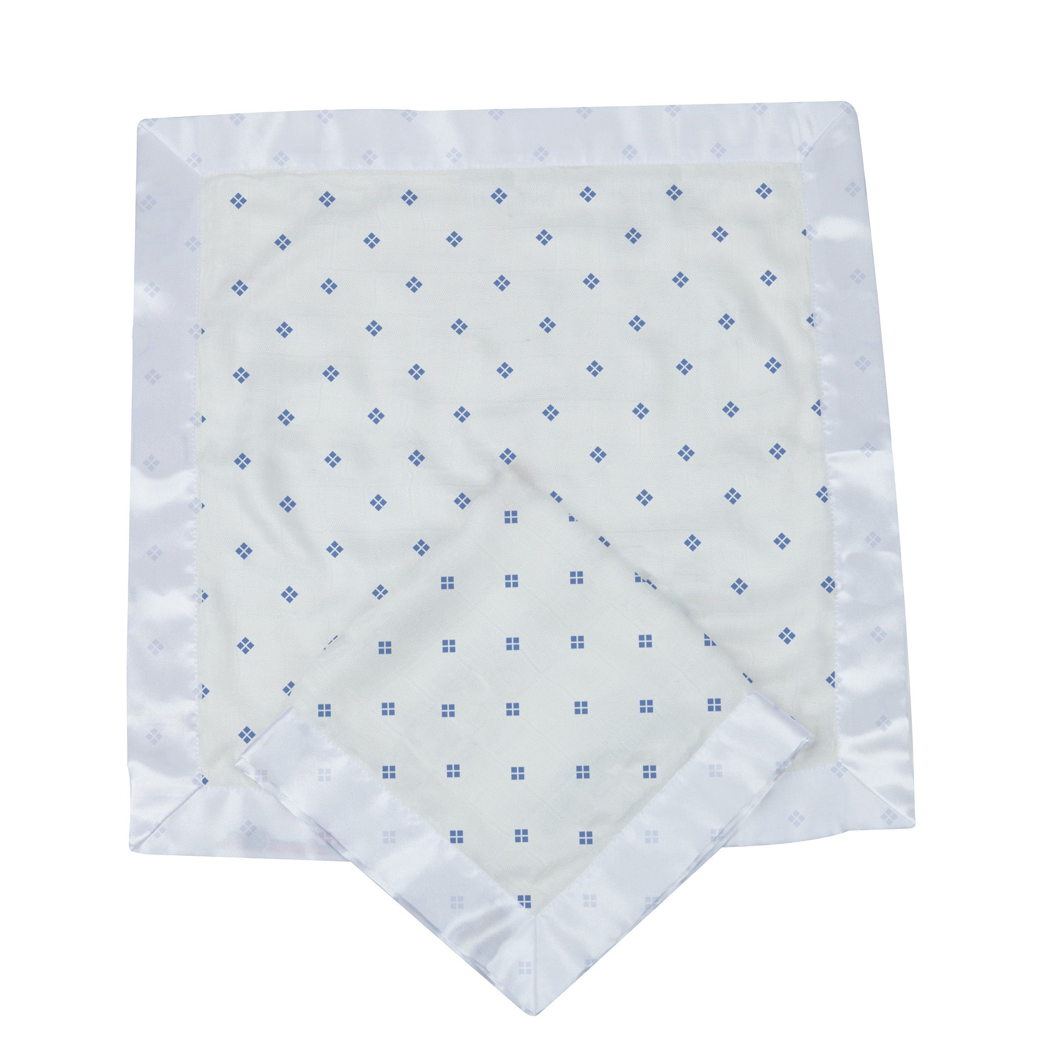 Periwinkle Diamond Polka Dot Bamboo Newcastle Blankie