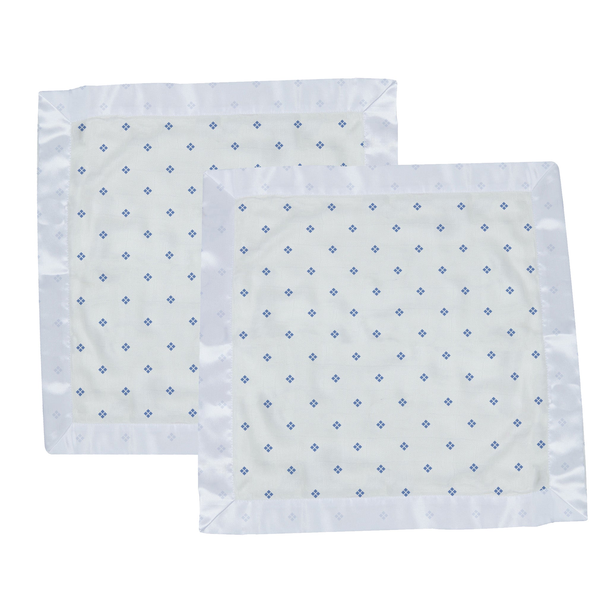 Periwinkle Diamond Polka Dot Bamboo Newcastle Blankie