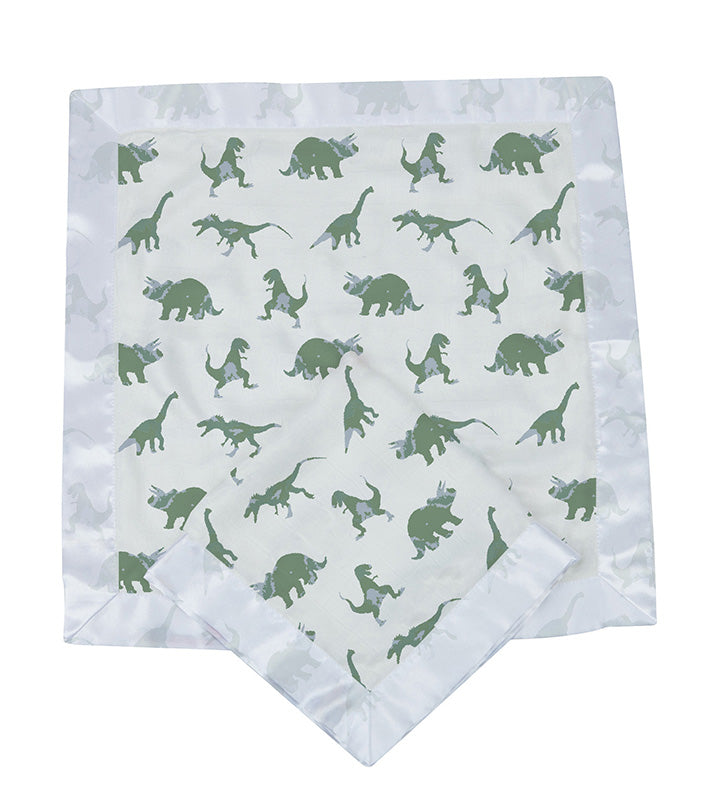 Granite Green Dinosaurs Cotton Newcastle Blankie