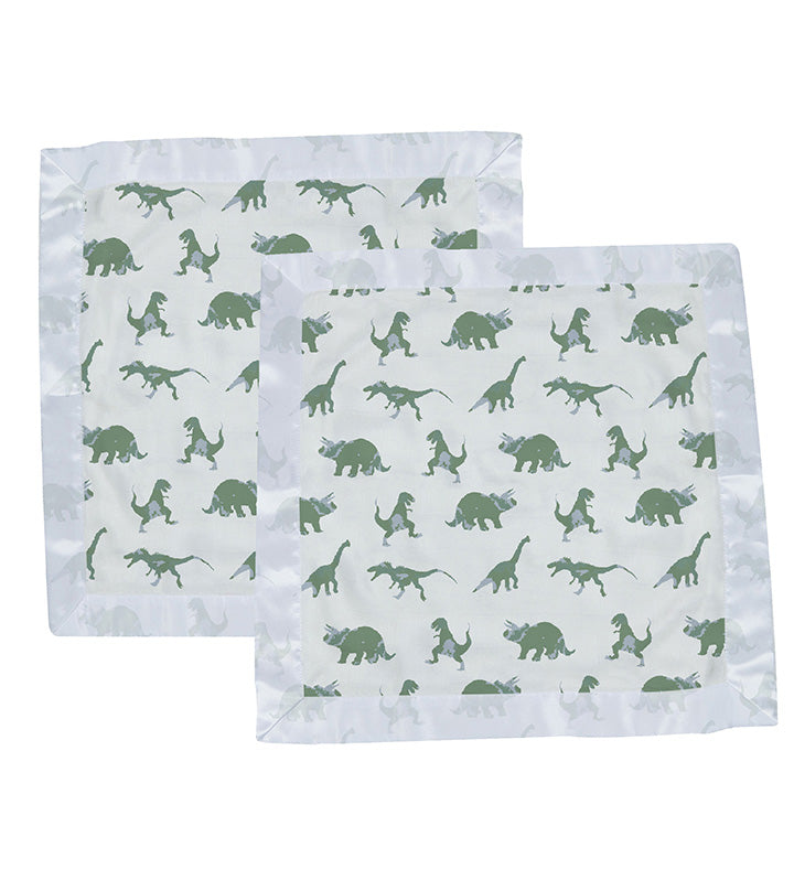 Granite Green Dinosaurs Cotton Newcastle Blankie