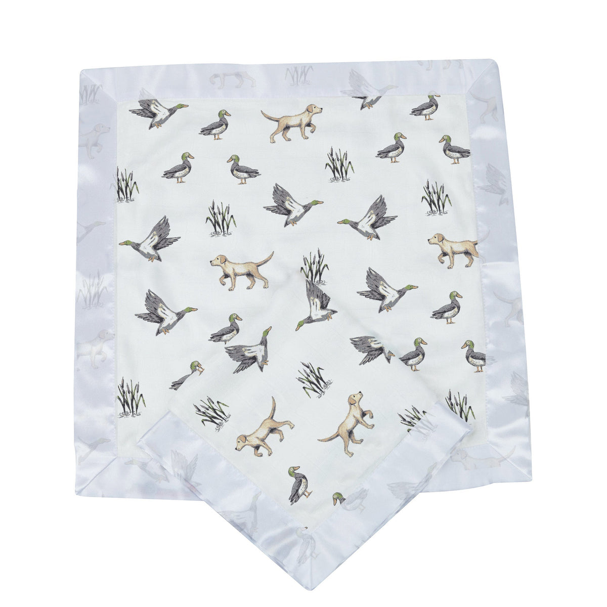 Lab and Ducks Bamboo Newcastle Blankie