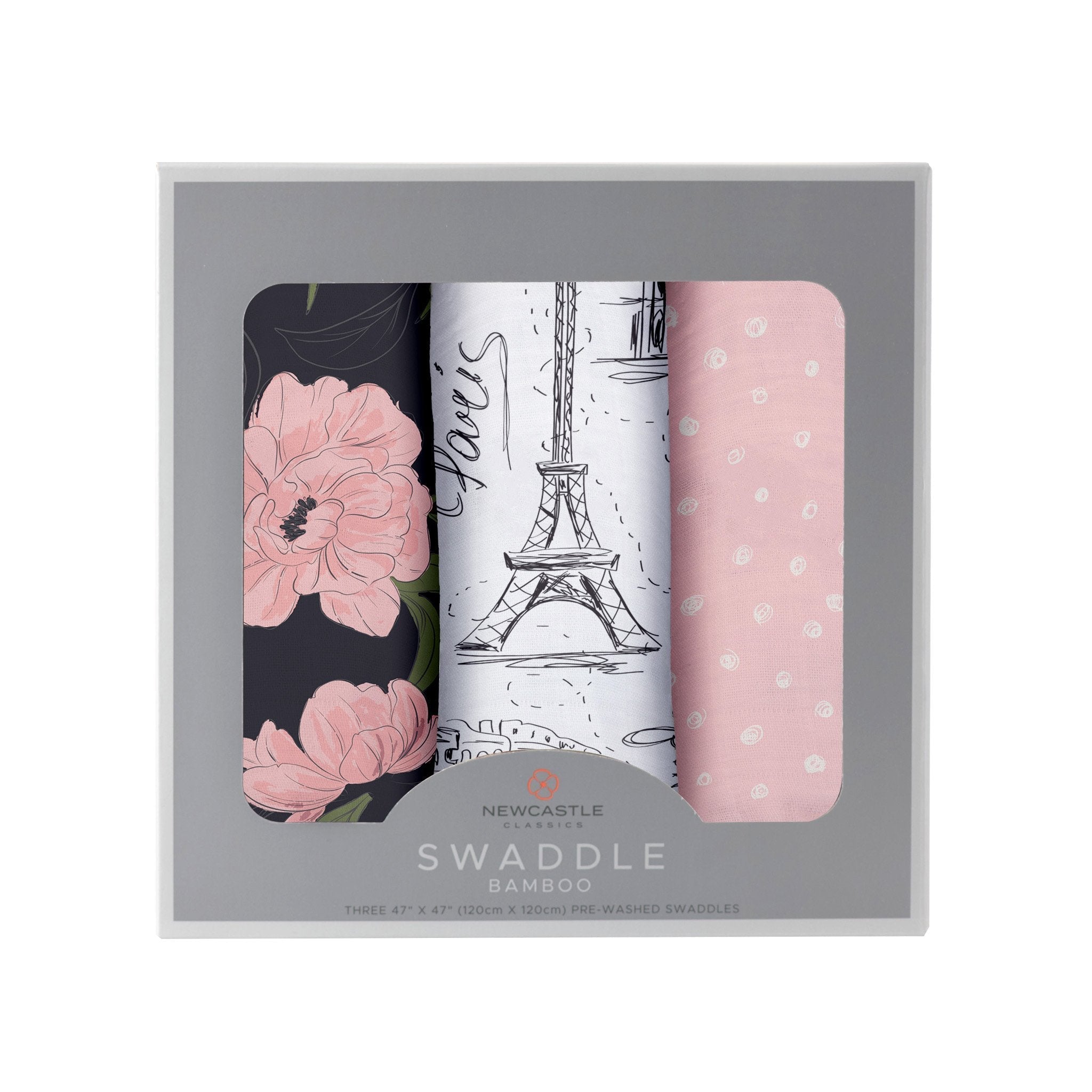 London, Paris, New York Swaddle 3 Pack