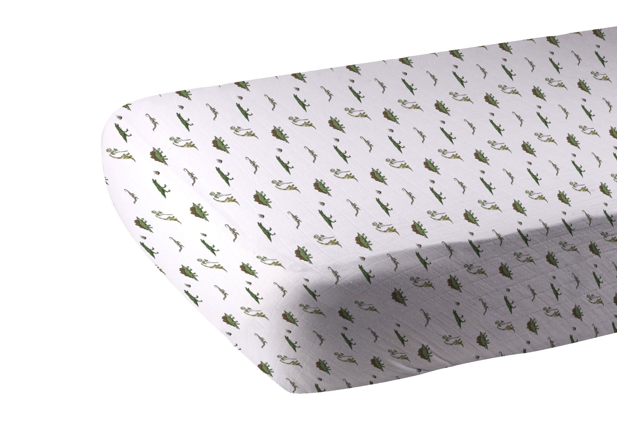 Dino Days Cotton Muslin Crib Sheet