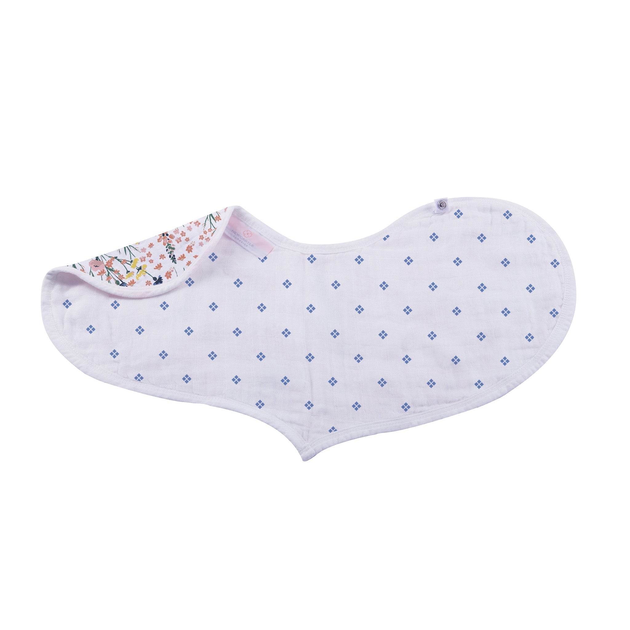 Wildflowers Bamboo Heart Bib 2PK