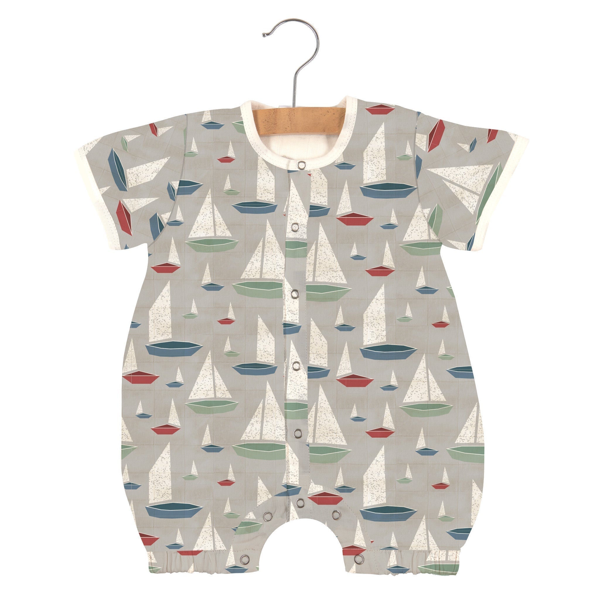 Marina Sailboats Bamboo Newcastle Mini Romper 0-6 M