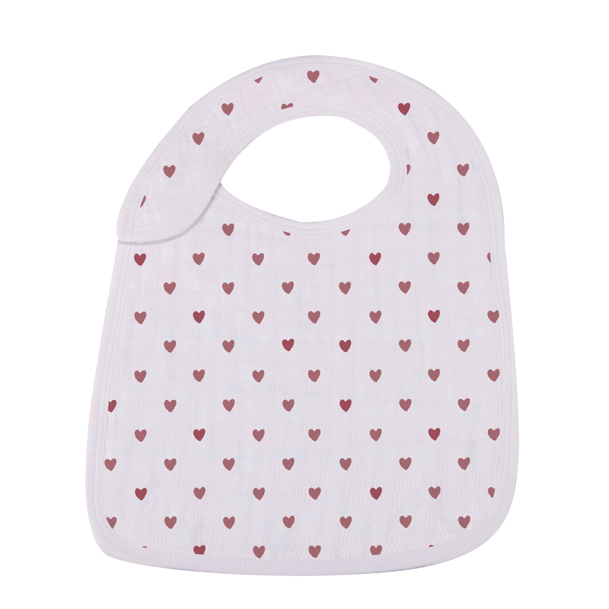 Sweetheart Cherry Hearts Snap Bib set