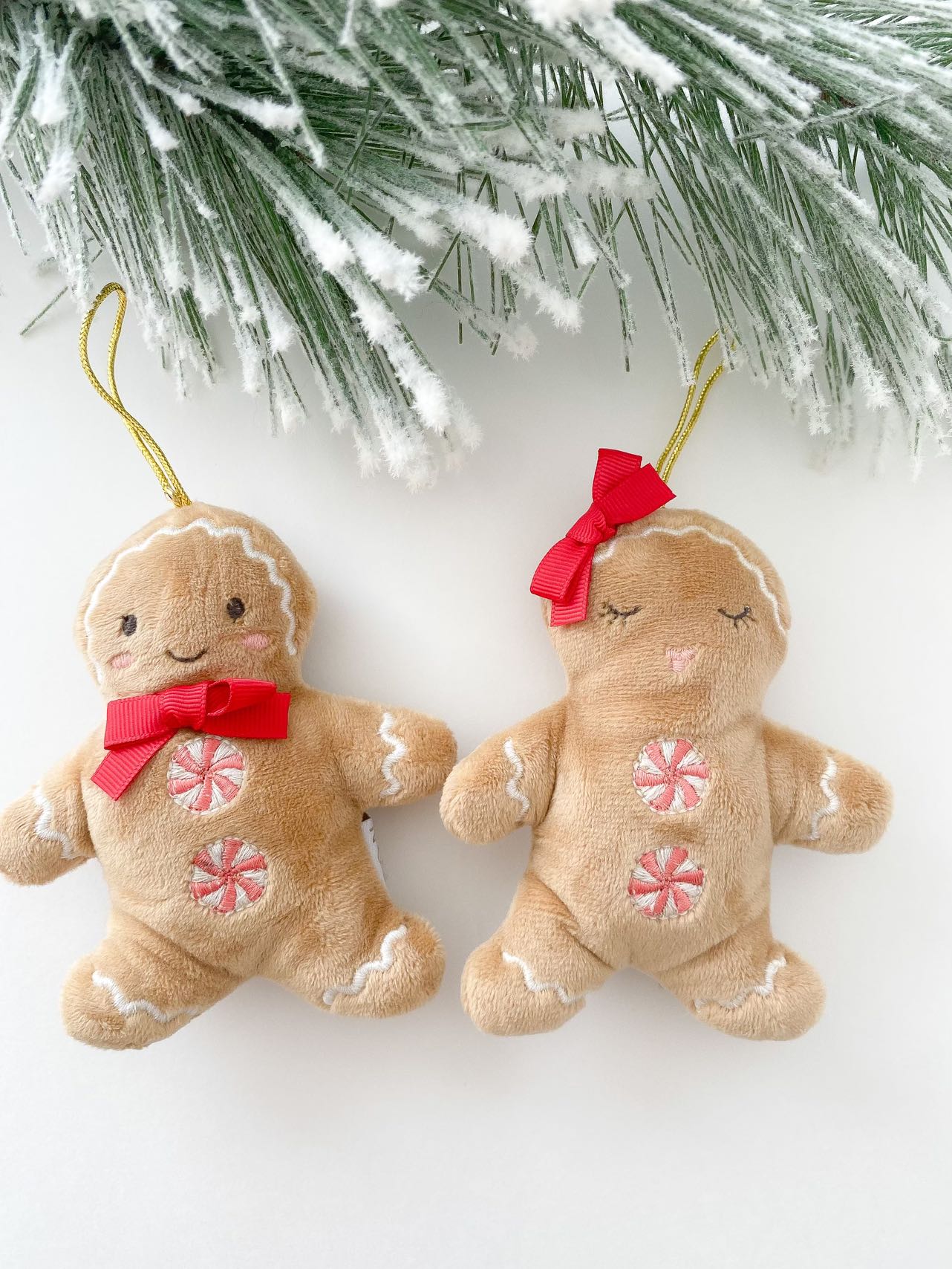 Gingerbread Couple Ornaments ORNAMENTS MON AMI   