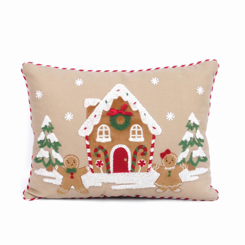 Gingerbread Lumbar Pillow