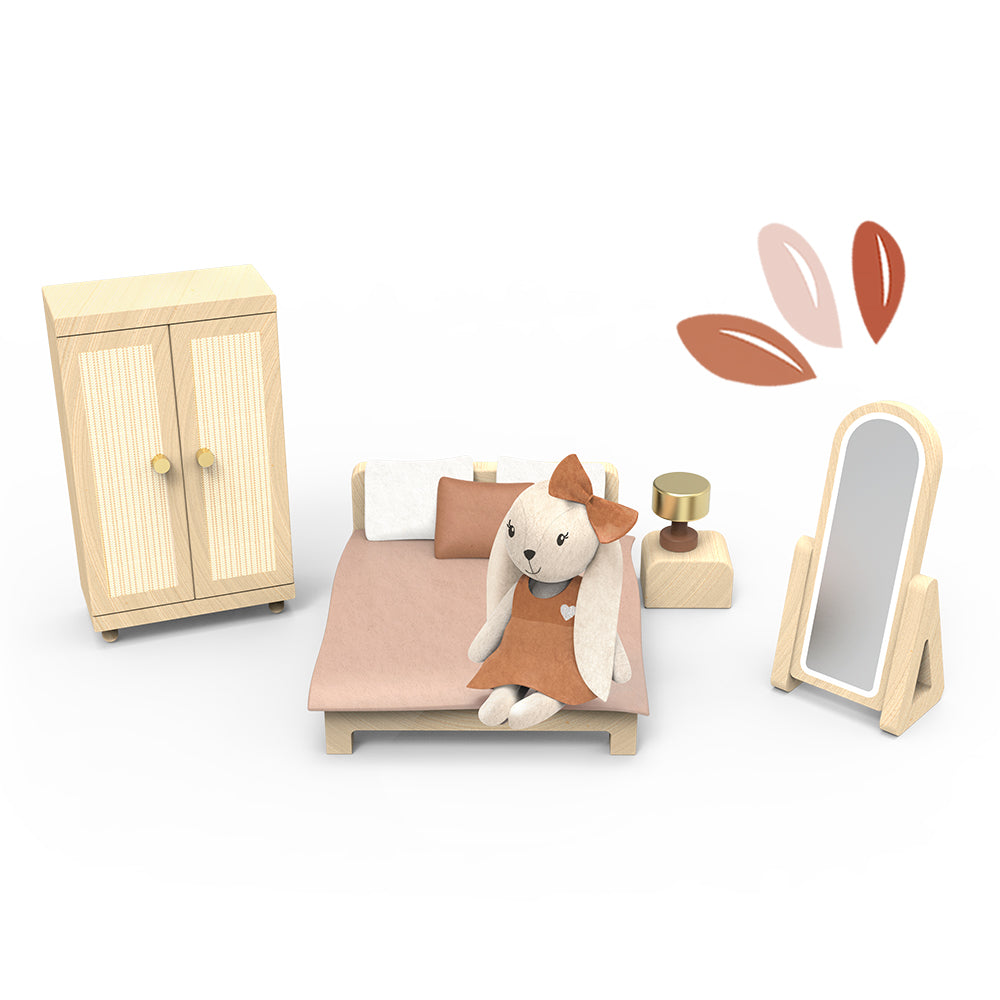 Doll House Bedroom set incl. 1 character