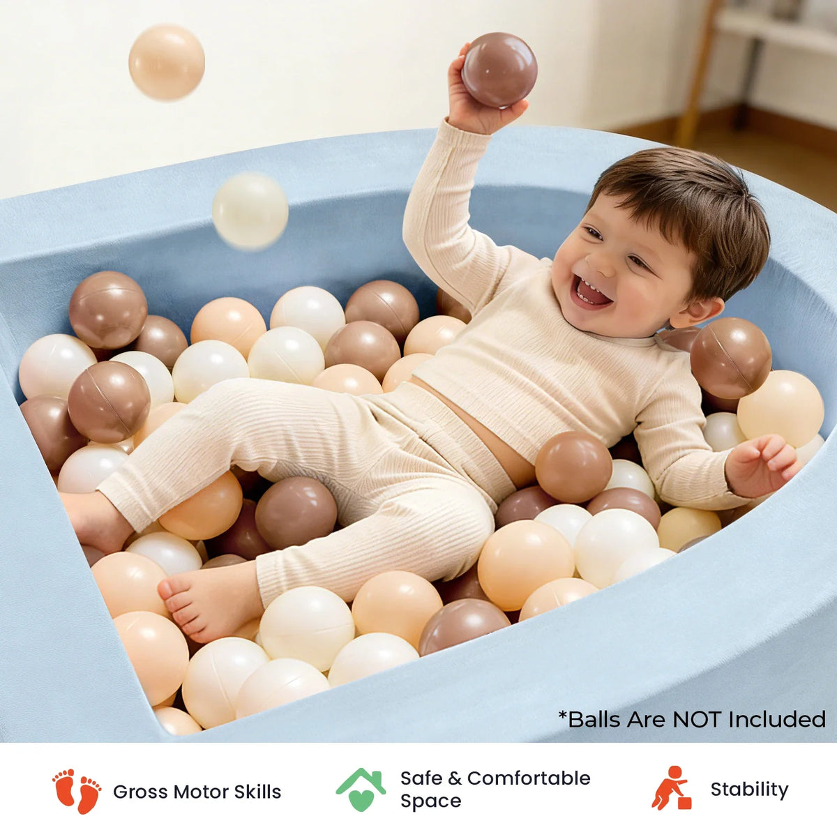 Tiny Land® PlayNest Soft Foam Ball Pit - Balls Not Included