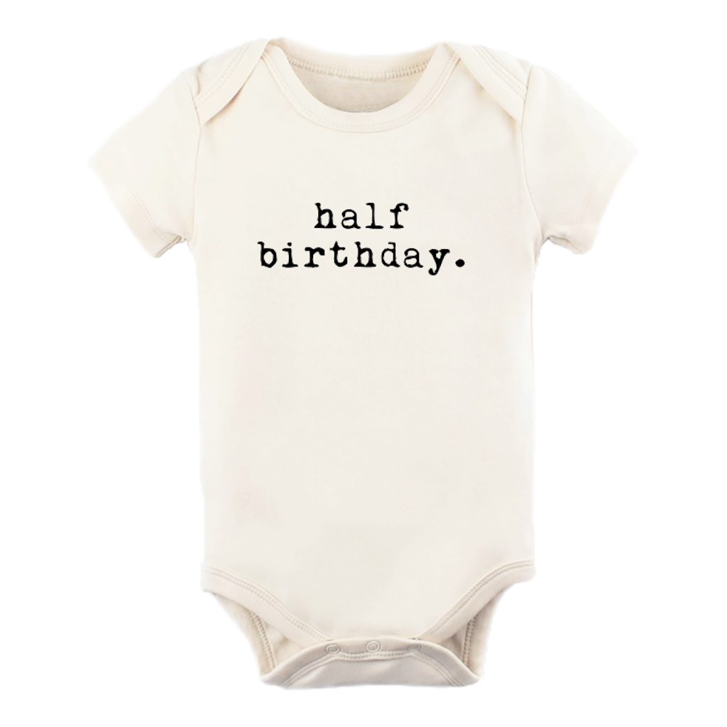 Half Birthday - Organic Cotton Bodysuit