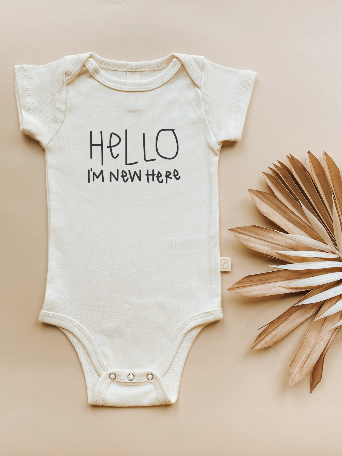 Hello I'm New Here - Organic Cotton Bodysuit