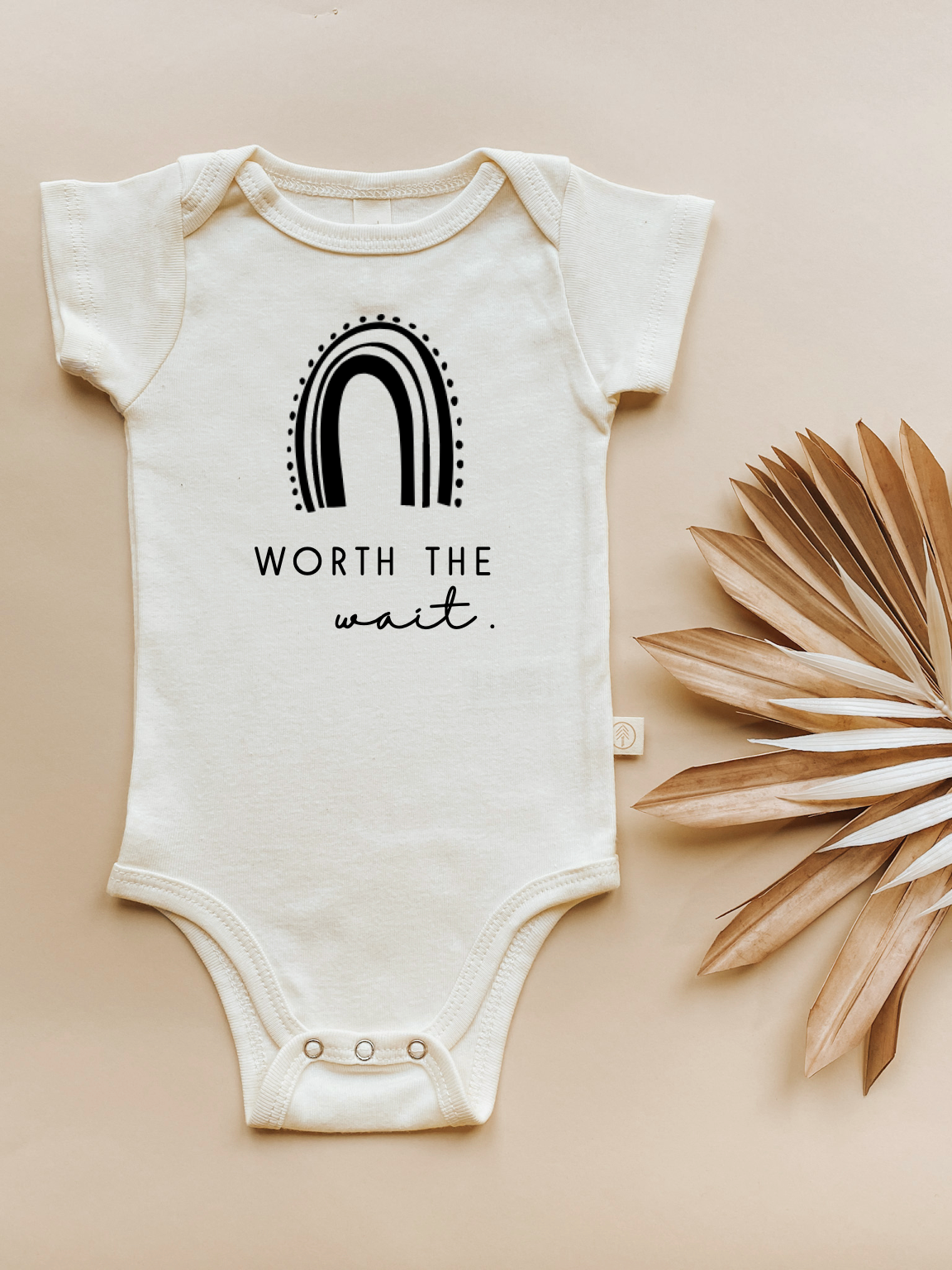 Worth the Wait Rainbow - Organic Cotton Bodysuit