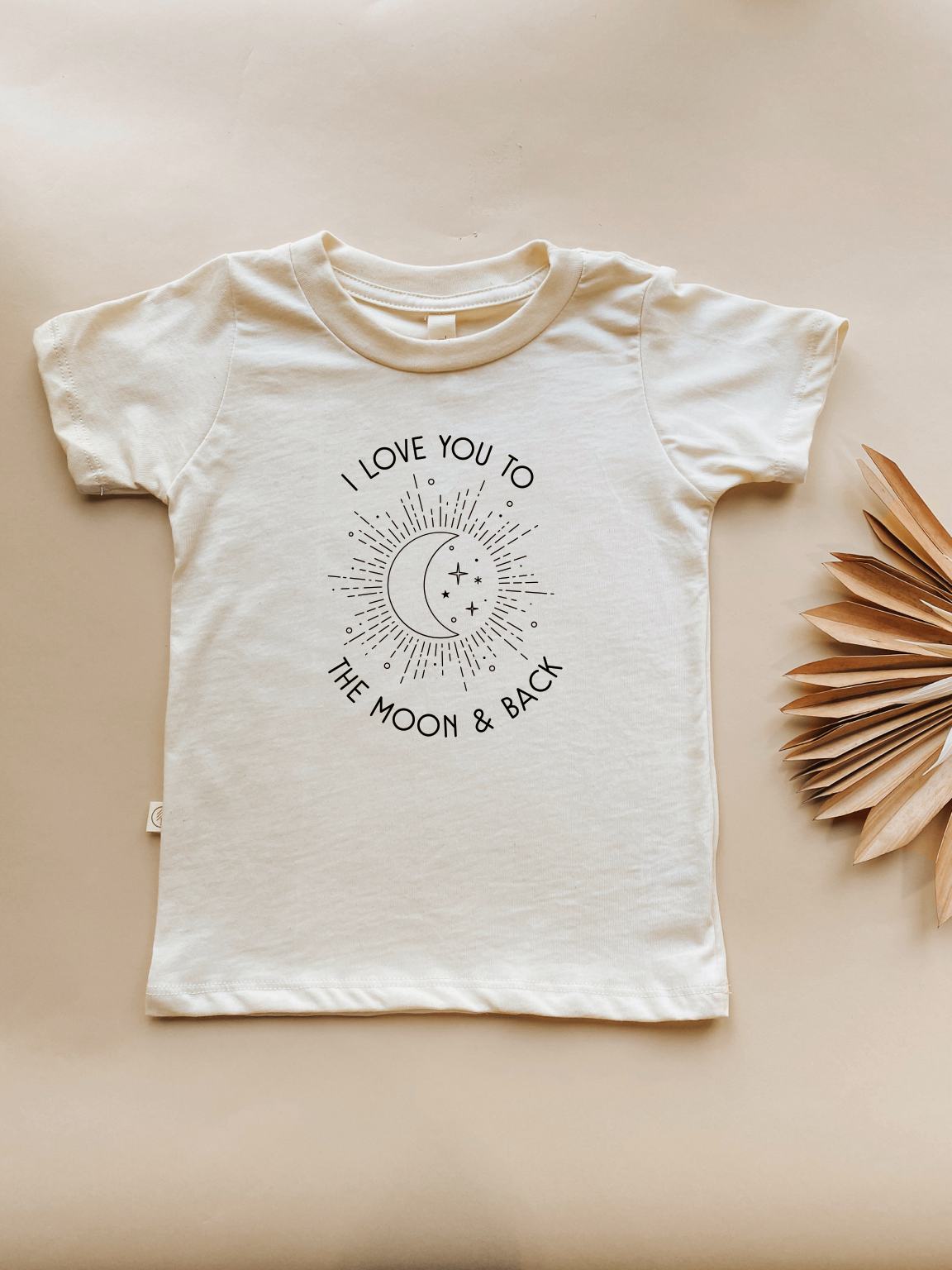 Toddler Crew Neck Tee | To The Moon & Back | Organic Cotton