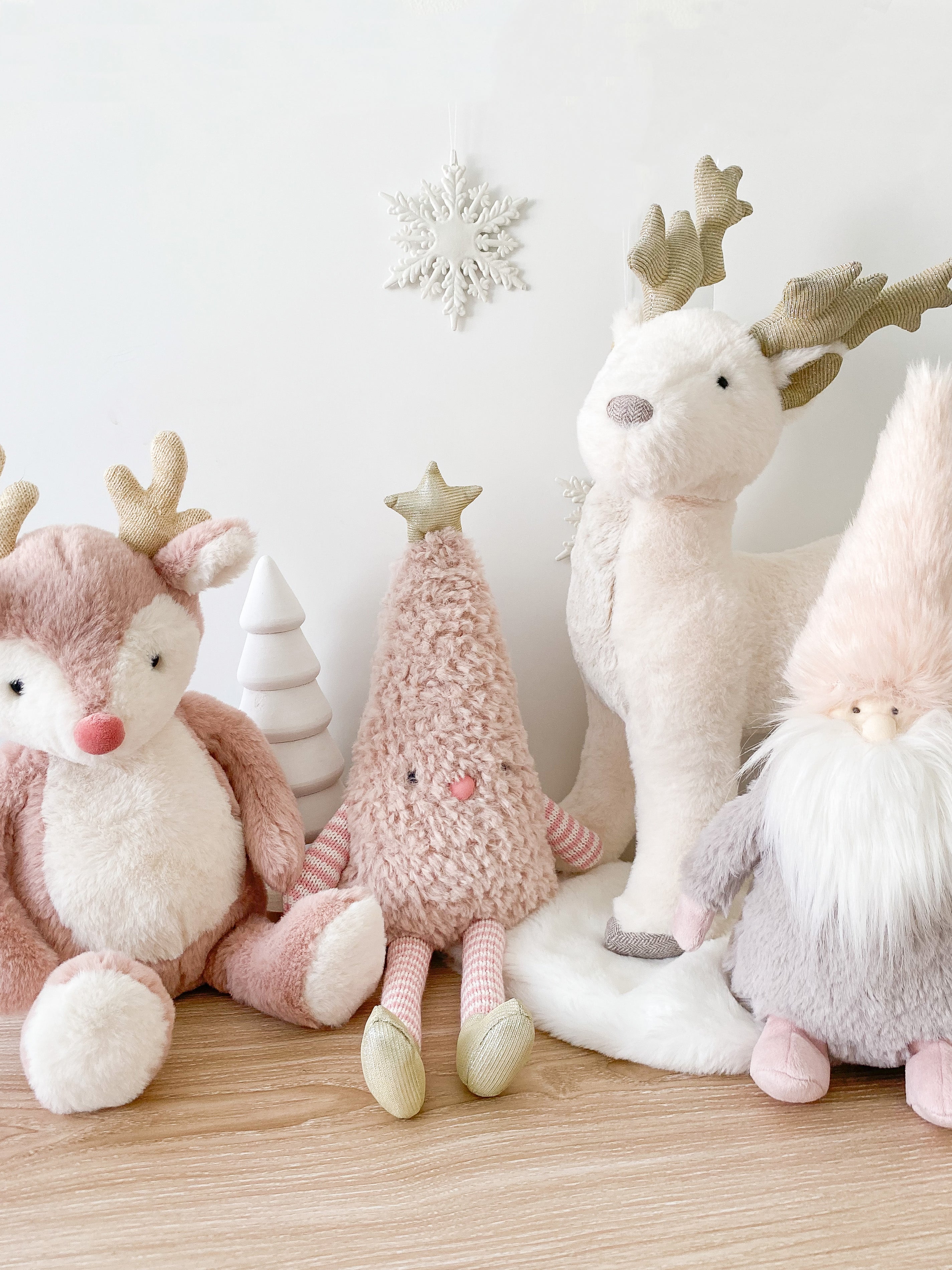 Snowflake Reindeer WINTERY PLUSH TOYS MON AMI   