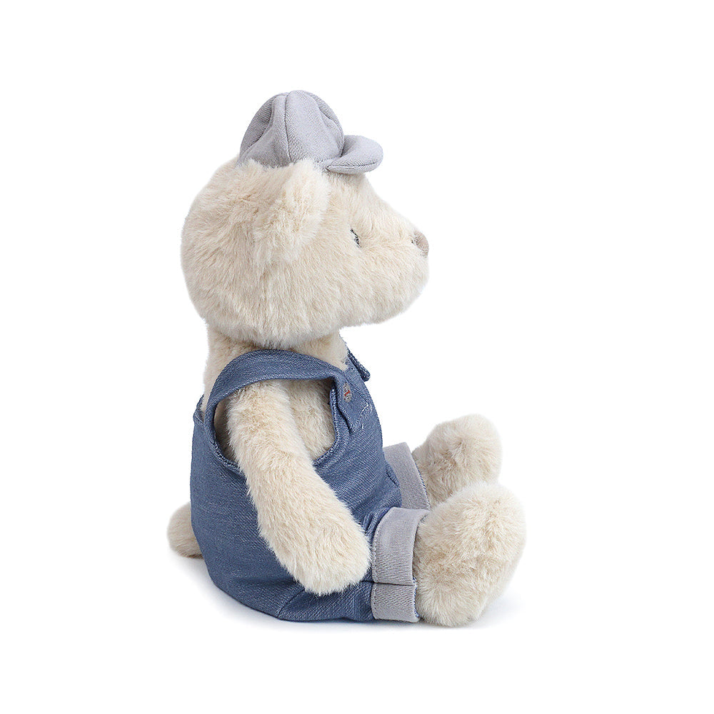 Eddie Overall Bear Stuffed Toy MON AMI   