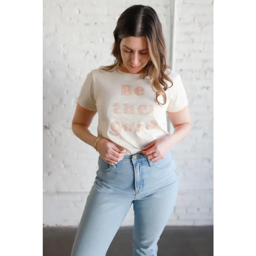 Be the Good Retro Ringer Tee