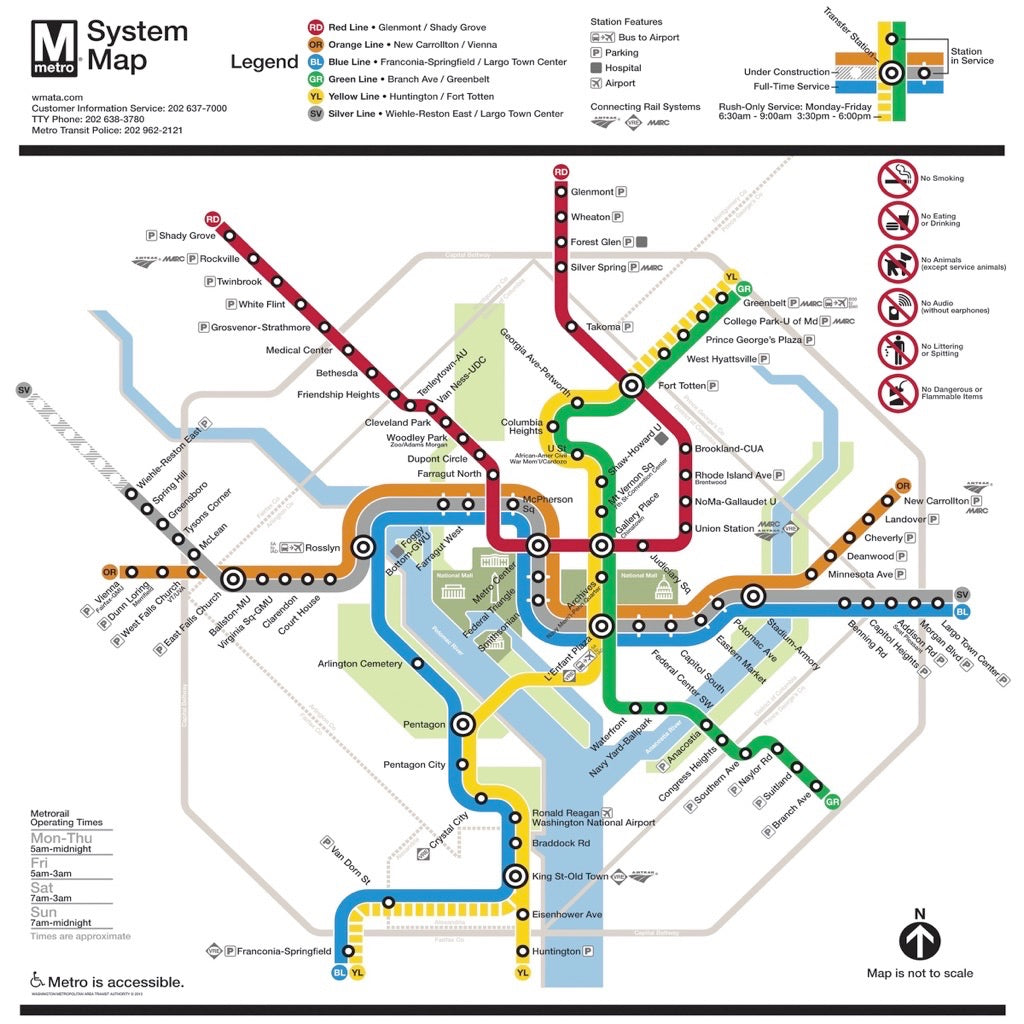 DC Metro Map