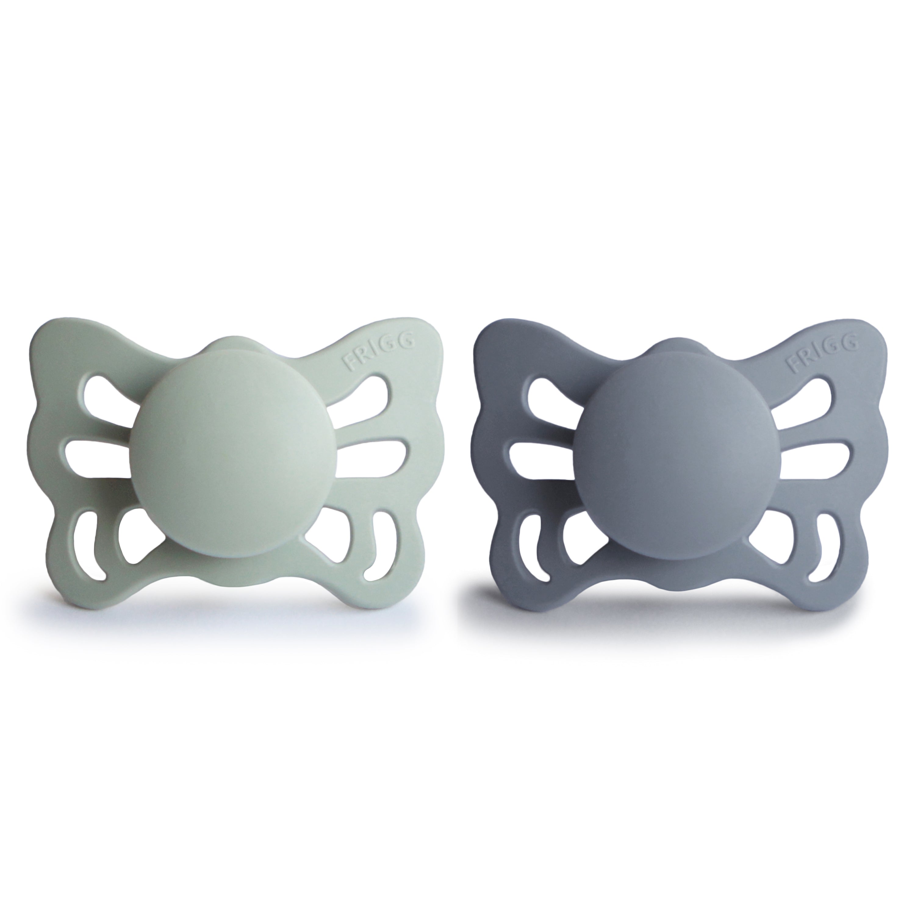 FRIGG Butterfly Anatomical Silicone Pacifier 2-Pack (0-6 Months) FRIGG PACIFIERS Mushie   