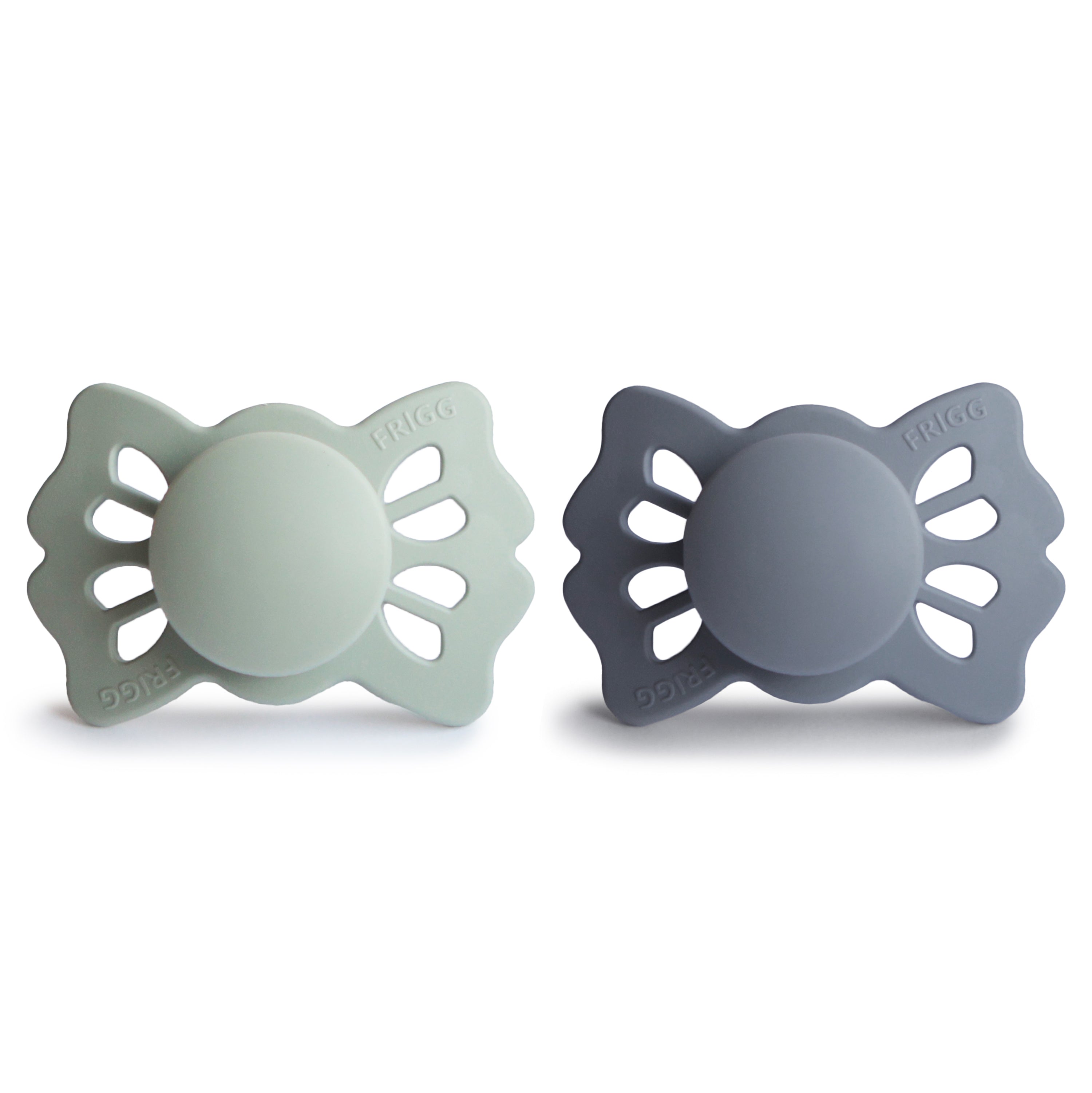 FRIGG Lucky Symmetrical Silicone Pacifier 2-Pack (0-6 Months) FRIGG PACIFIERS Mushie   