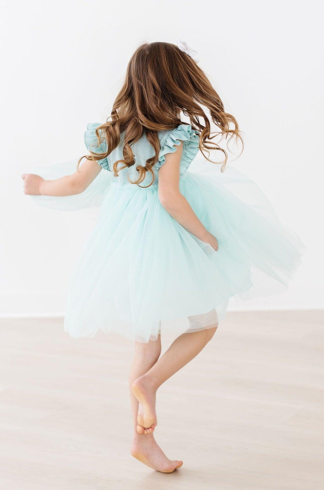 Sage Shimmer Tutu Dress