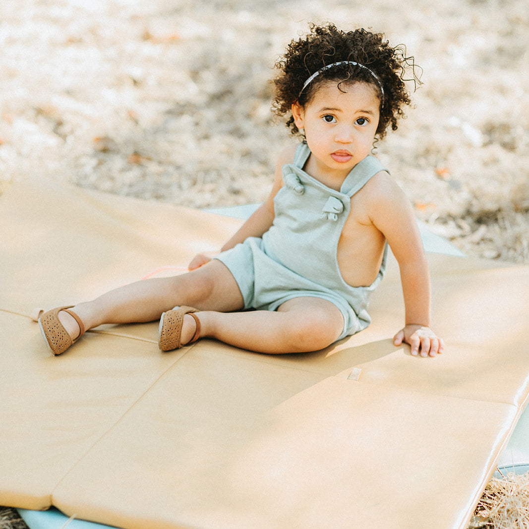 Sand Vegan Leather Mat