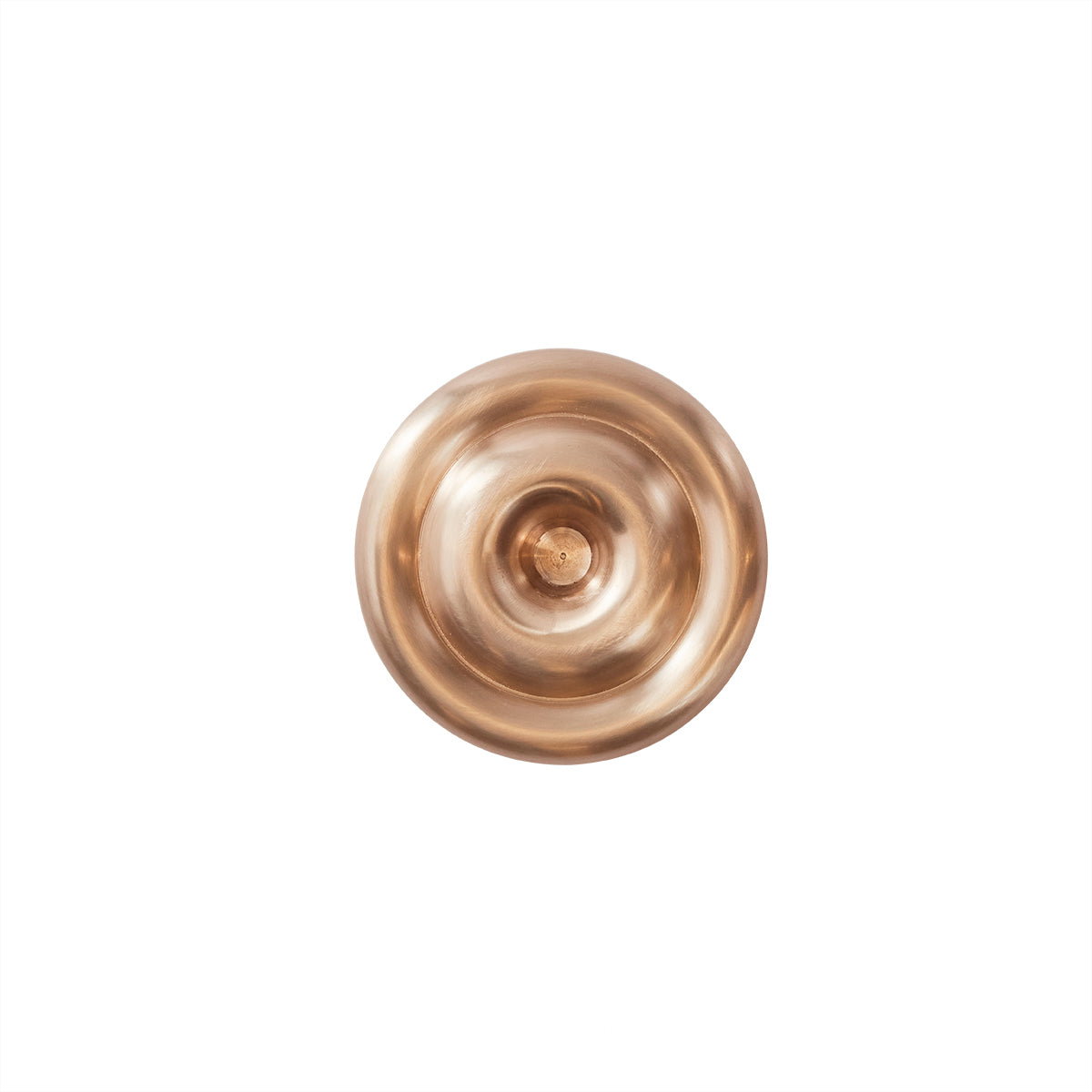 Savi Solid Brass Low Candleholder in Brushed Brass