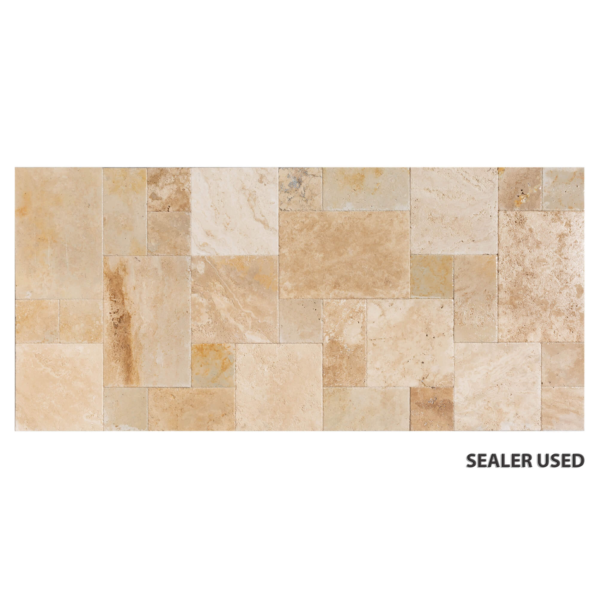 Scott Rustic Antique Pattern Brushed, Chiseled, and Unfilled Travertine Tile - Livfloors Collection