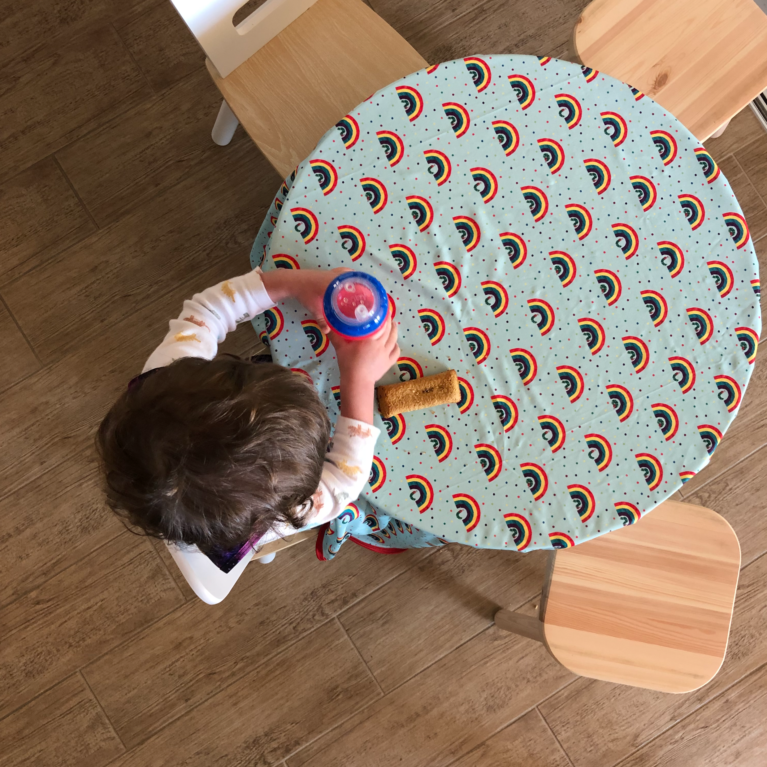 Rainbow Caterpillar Splash Mat - from the World Of Eric Carle - A Waterproof Catch-All for Highchair Spills and More!  BapronBaby   