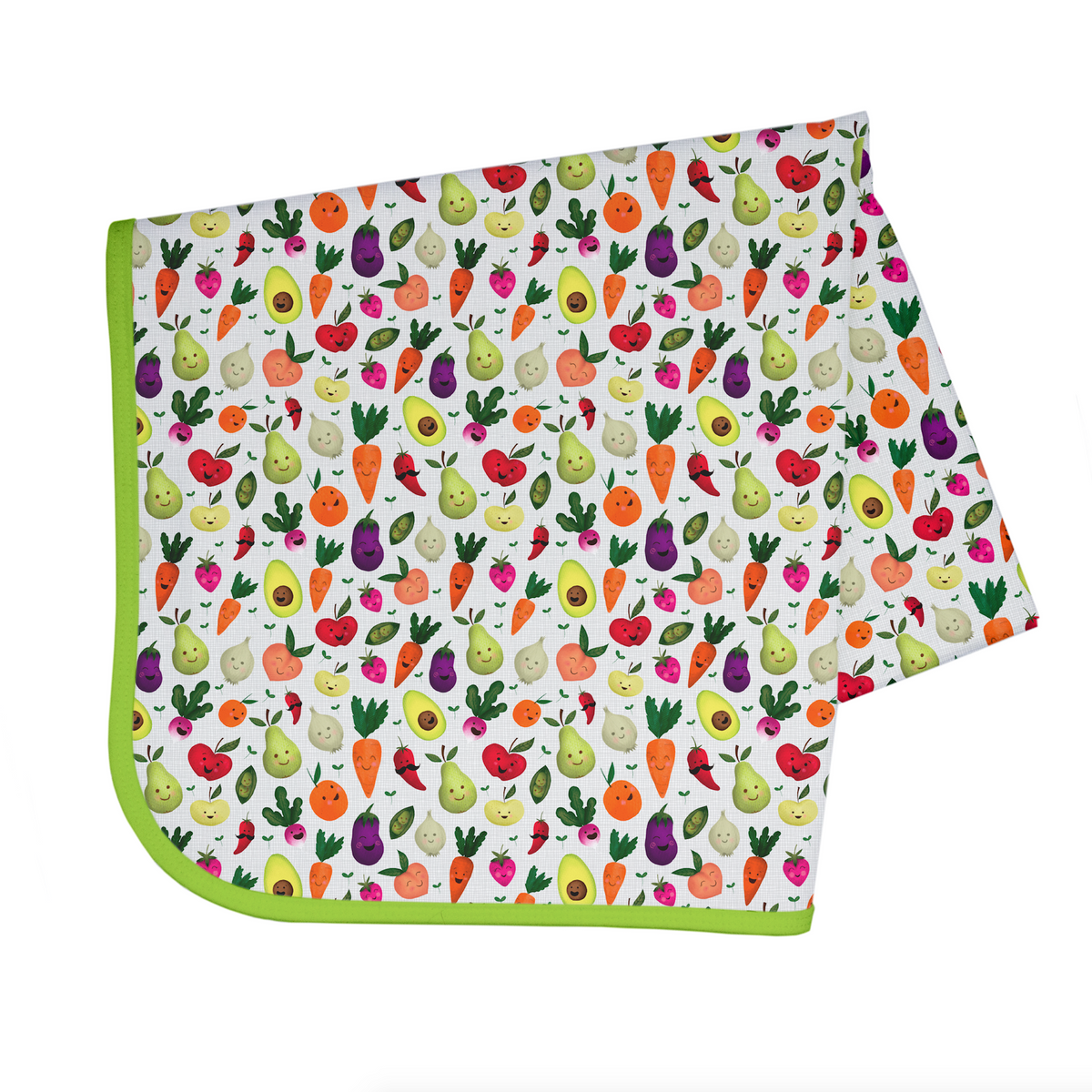 Market Fresh Produce Splash Mat - A Waterproof Catch-All for Highchair Spills and More!