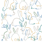 kerchief bib | bunnies