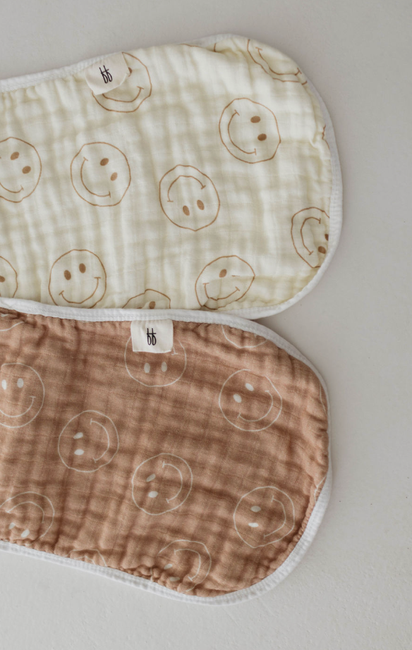 Burp Cloth | Ivory Smile