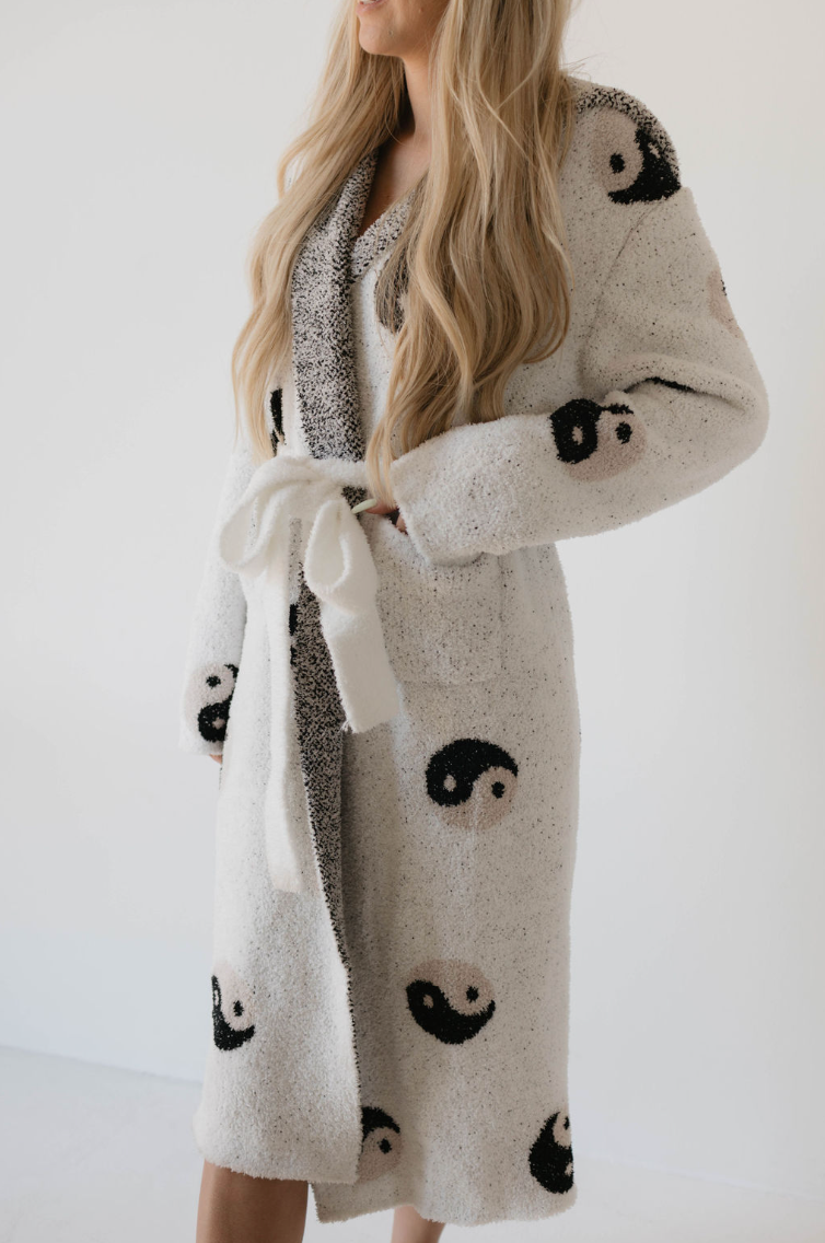 Adult Robe | Yin Yang robe forever french baby Small / Medium  