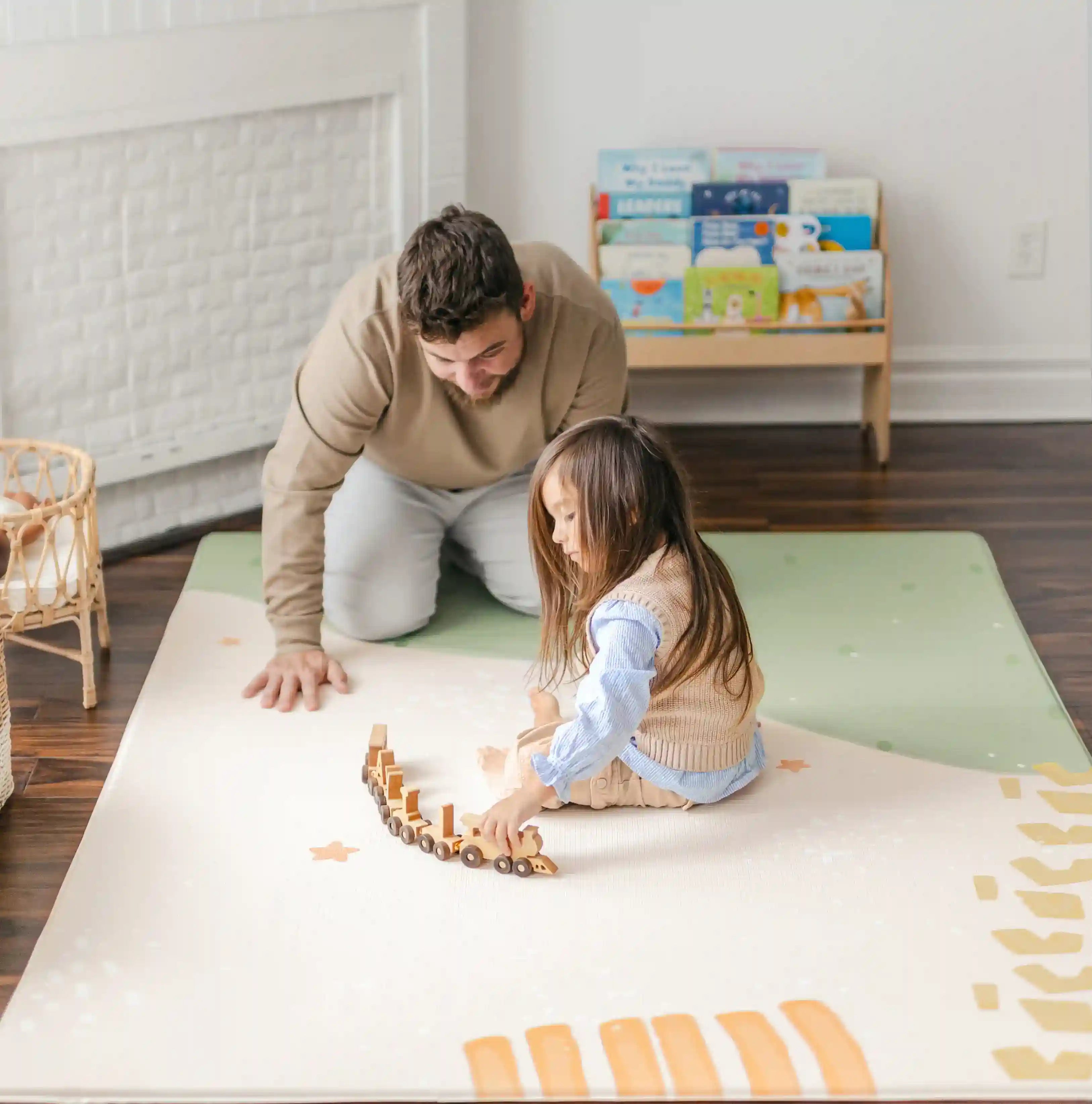 Tiny Land® Baby Playmat Striped Meadow Play Mats Tiny Land   