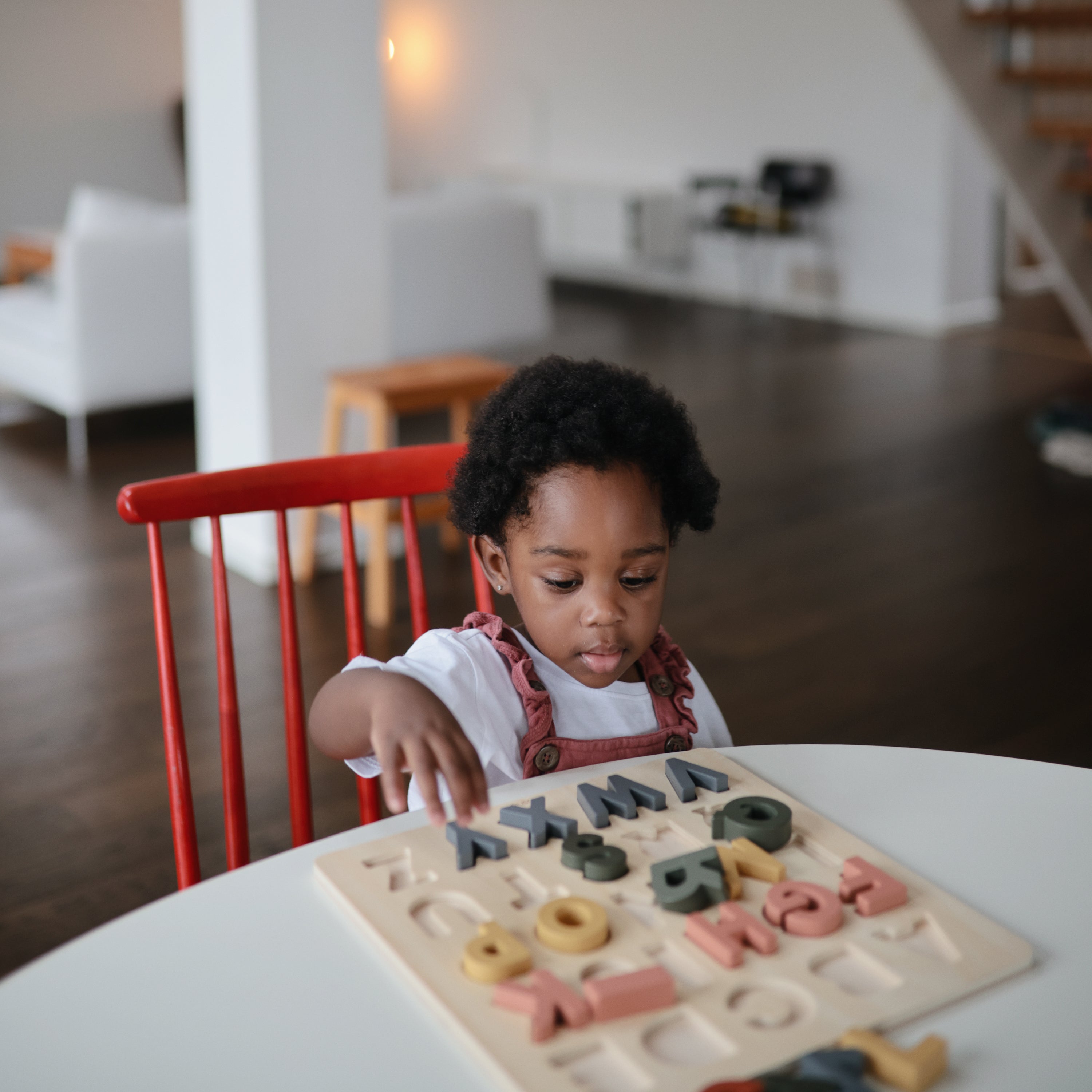 Wooden Alphabet Puzzle Wooden Puzzle Mushie   