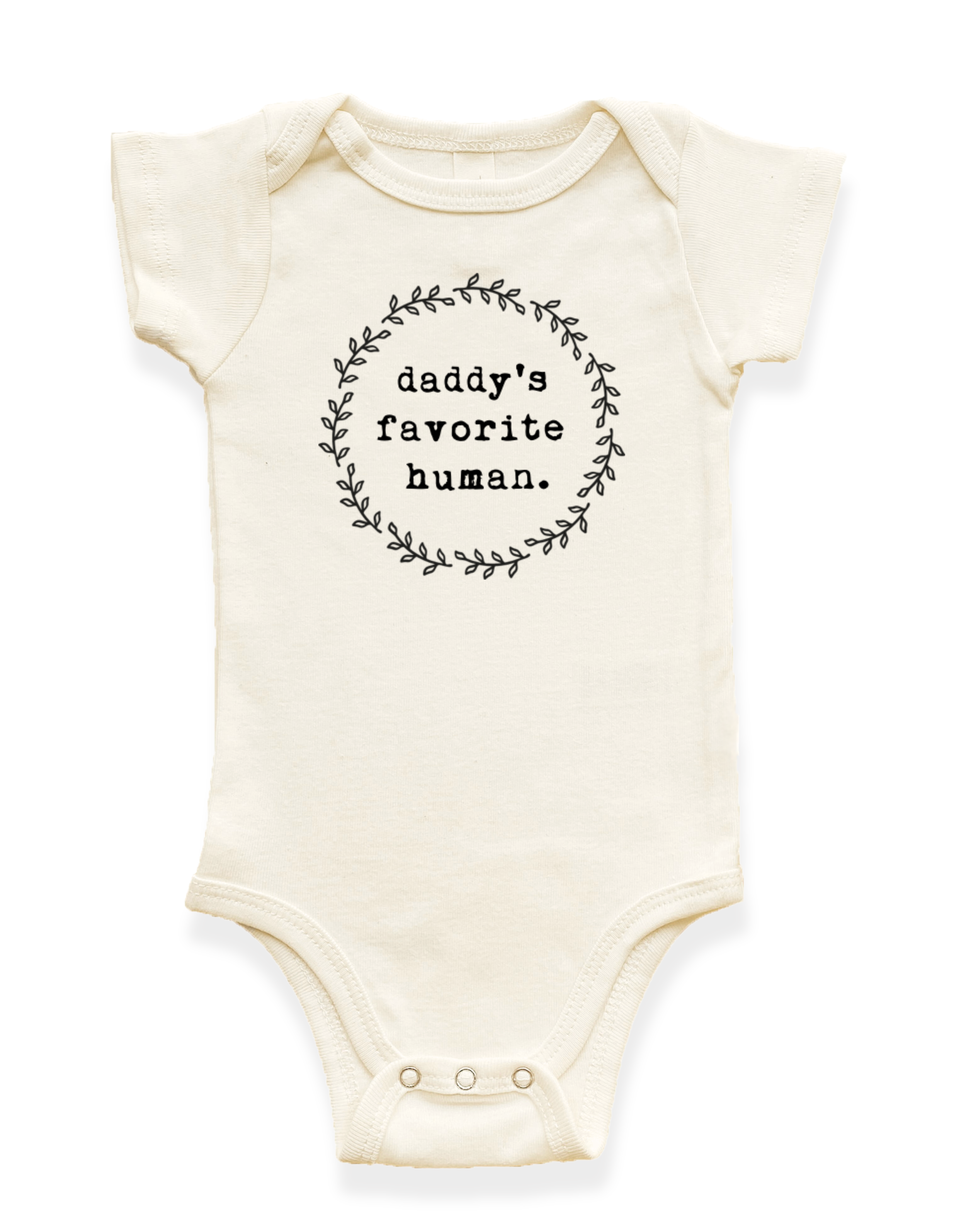 Daddy's Favorite Human Organic Baby Bodysuit