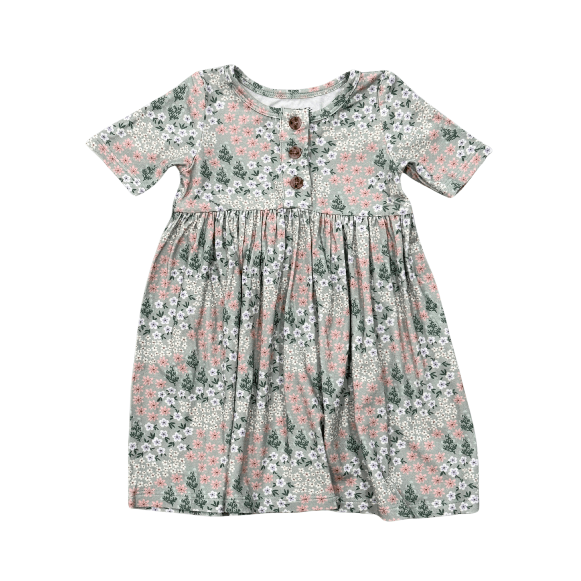 Short Sleeve Henley Dress