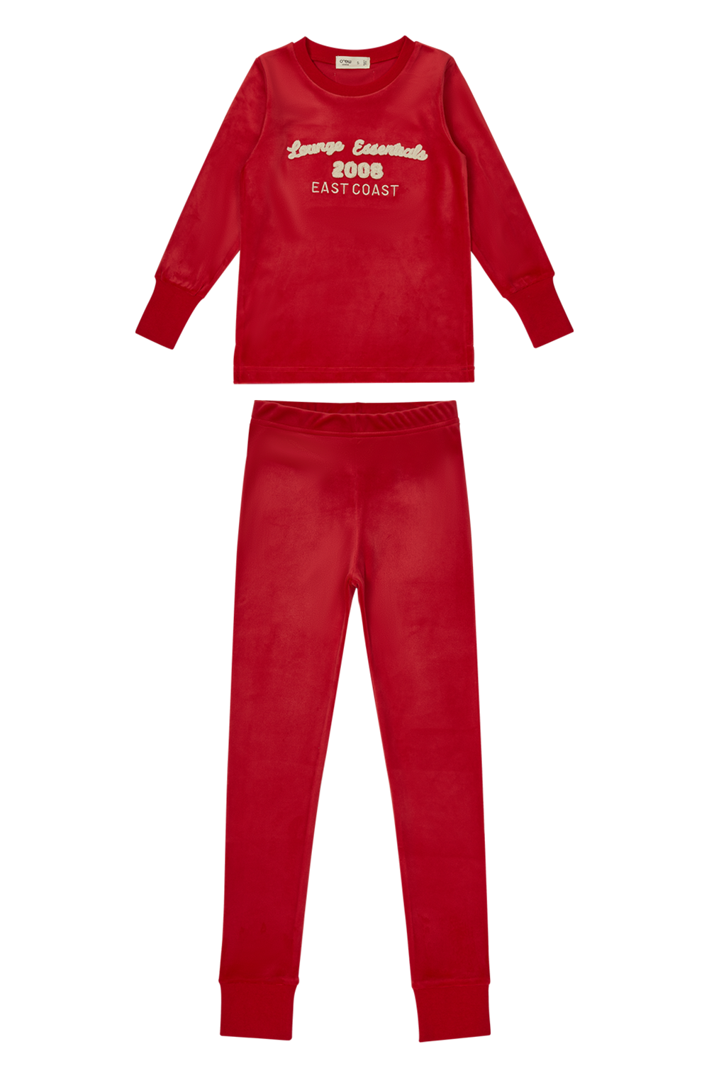 Terry Applique Set - Coral